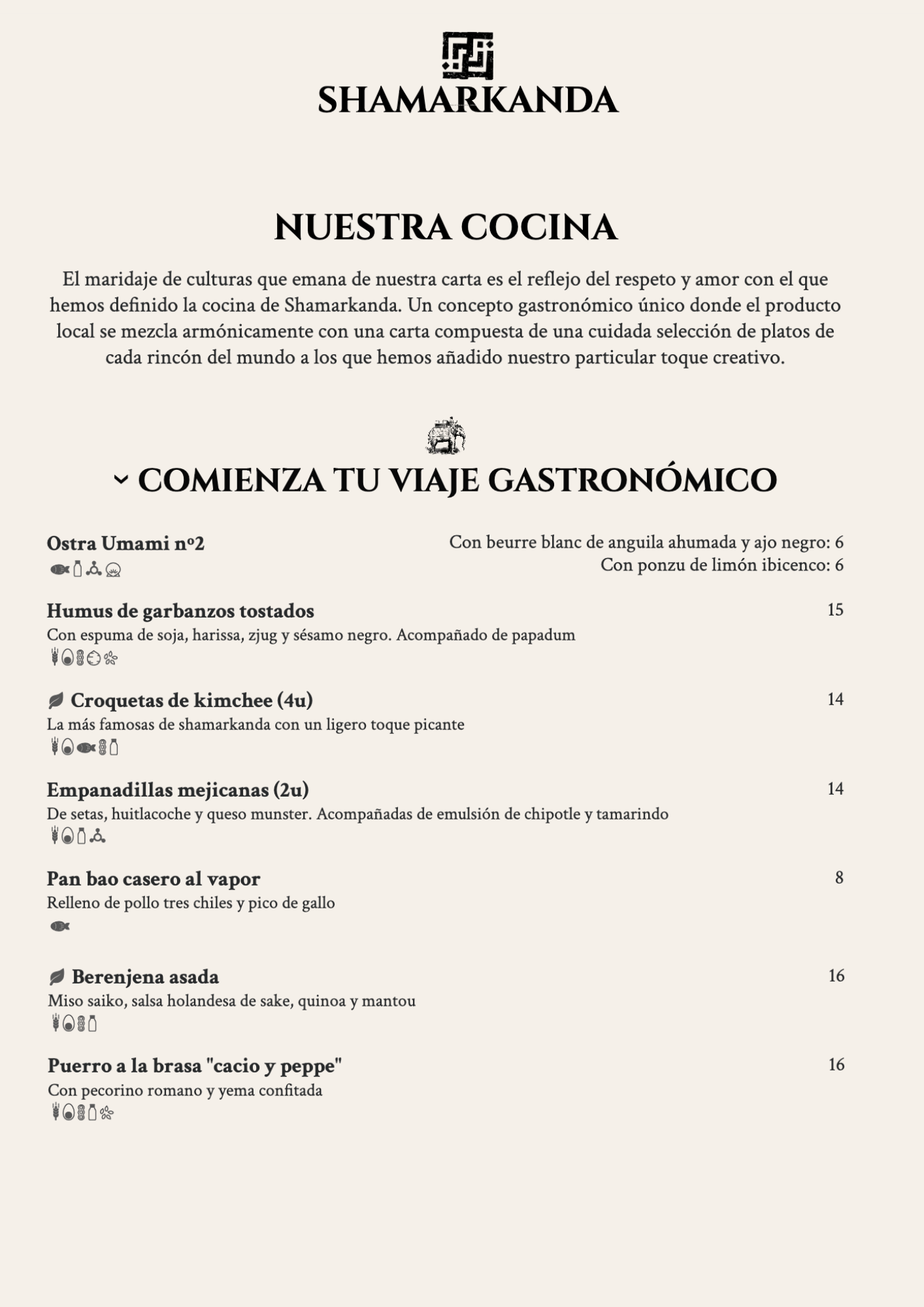 CARTA NOCHE SHAMARKANTA